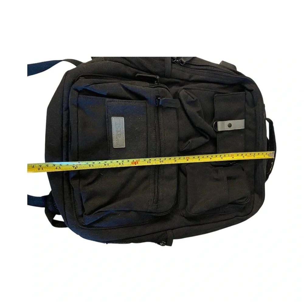 Bolle Russo Black Canvas Backpack